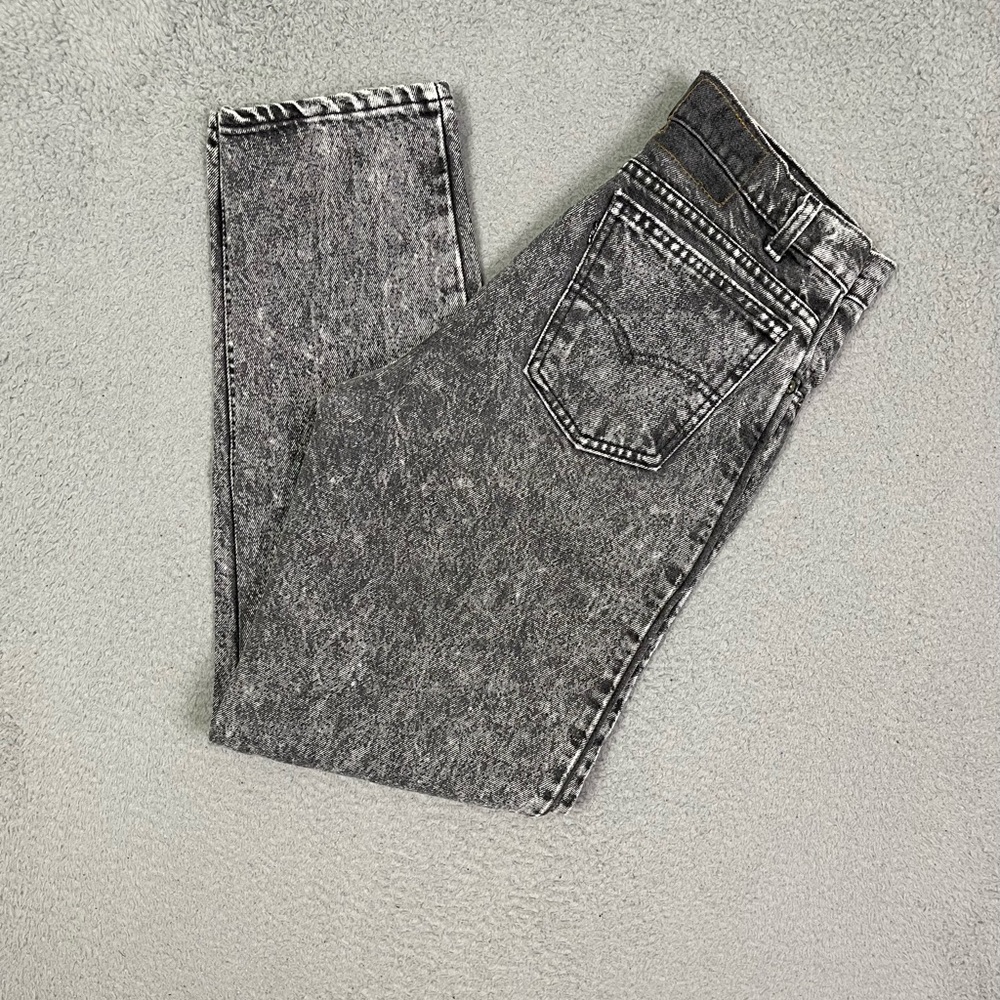 Vintage 80s Levi’s 550 stone washed black tab‎ jeans